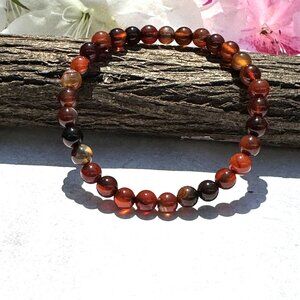 Agate 6mm Bracelet Unisex